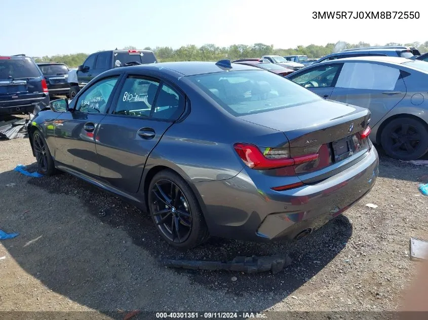 3MW5R7J0XM8B72550 2021 BMW 330Xi