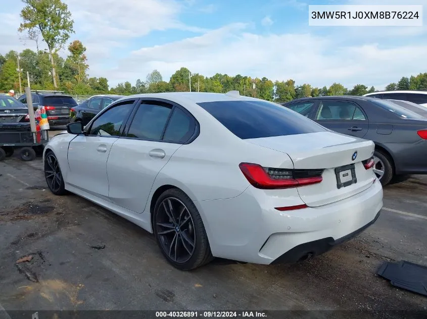 2021 BMW 330I VIN: 3MW5R1J0XM8B76224 Lot: 40326891