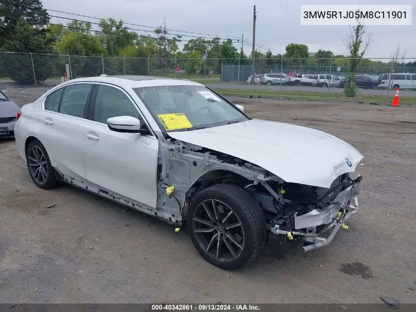 3MW5R1J05M8C11901 2021 BMW 330I