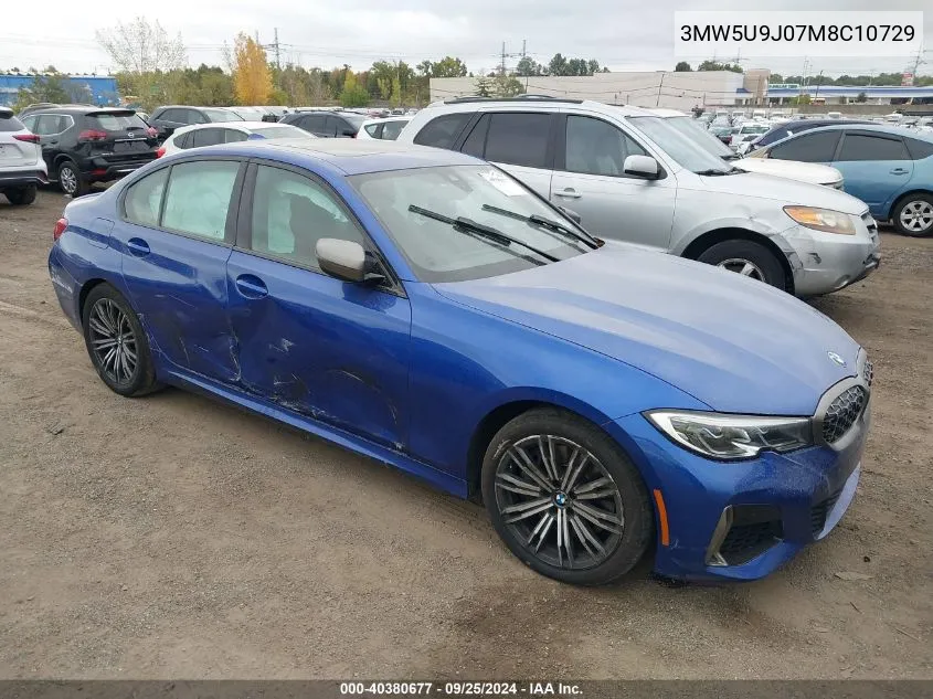 2021 BMW 3 Series M340I xDrive VIN: 3MW5U9J07M8C10729 Lot: 40380677