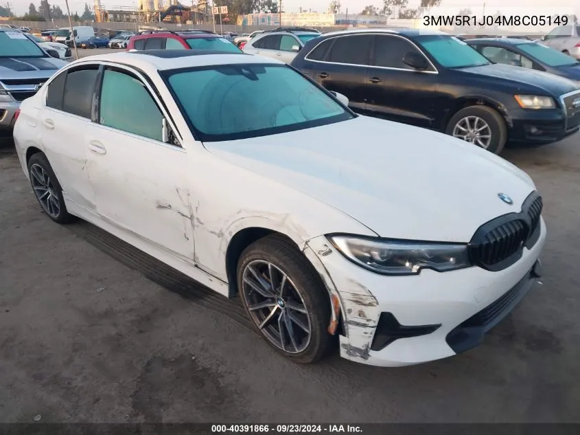 2021 BMW 330I VIN: 3MW5R1J04M8C05149 Lot: 40391866