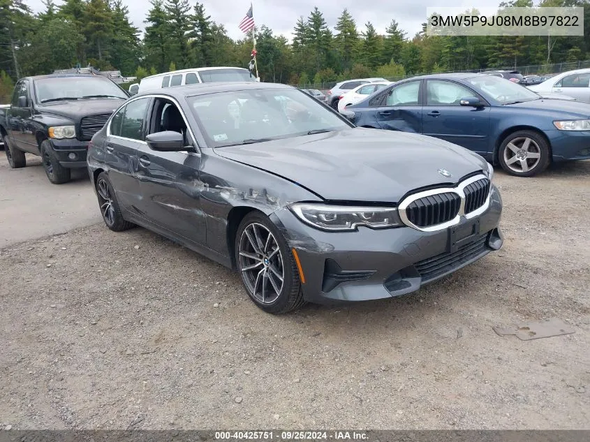 2021 BMW 3 Series 330E xDrive VIN: 3MW5P9J08M8B97822 Lot: 40425751