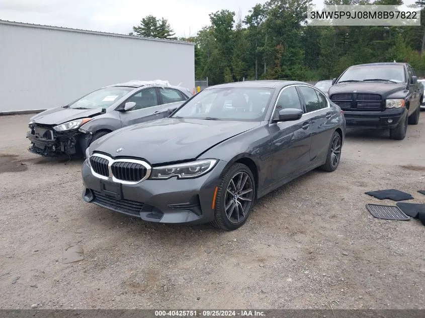 2021 BMW 3 Series 330E xDrive VIN: 3MW5P9J08M8B97822 Lot: 40425751