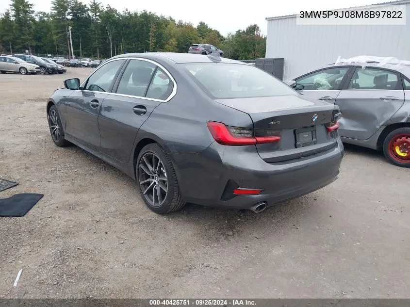 2021 BMW 3 Series 330E xDrive VIN: 3MW5P9J08M8B97822 Lot: 40425751