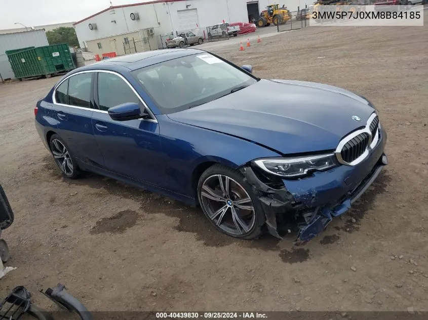 2021 BMW 3 Series 330E VIN: 3MW5P7J0XM8B84185 Lot: 40439830