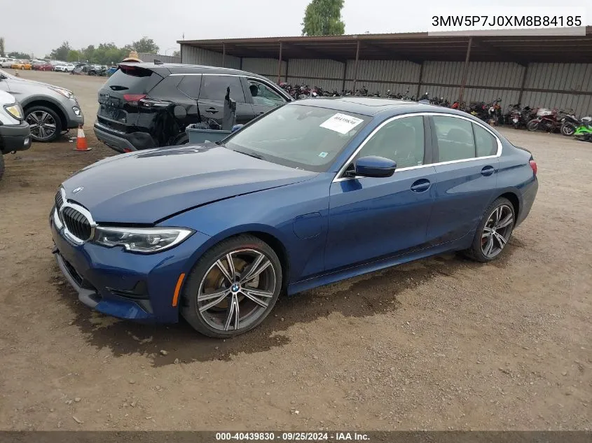 2021 BMW 3 Series 330E VIN: 3MW5P7J0XM8B84185 Lot: 40439830