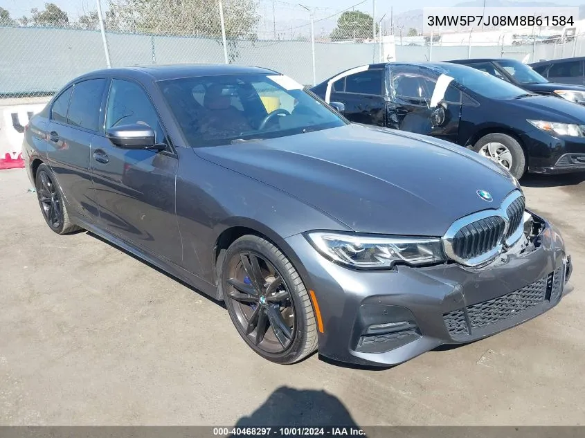 2021 BMW 3 Series 330E VIN: 3MW5P7J08M8B61584 Lot: 40468297