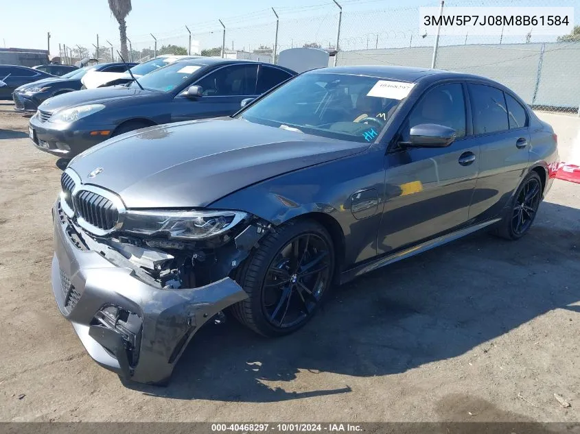 2021 BMW 3 Series 330E VIN: 3MW5P7J08M8B61584 Lot: 40468297