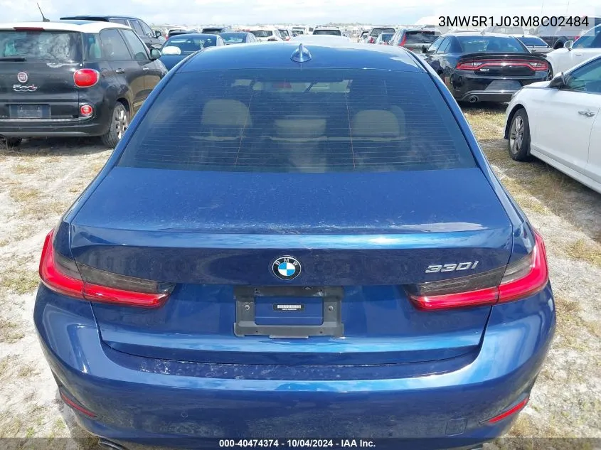 2021 BMW 330I VIN: 3MW5R1J03M8C02484 Lot: 40474374