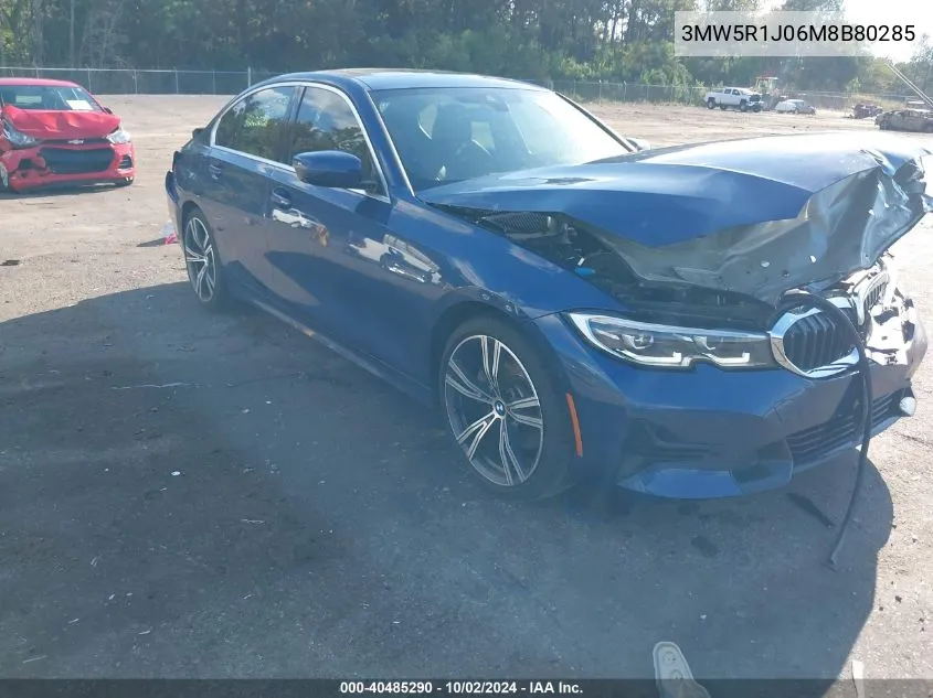 2021 BMW 330I VIN: 3MW5R1J06M8B80285 Lot: 40485290