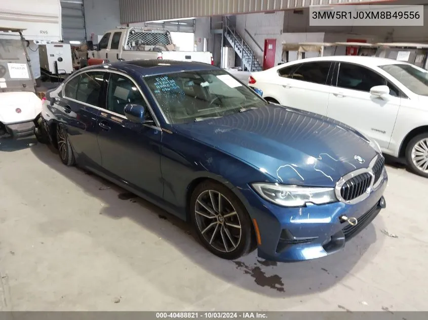 2021 BMW 330I VIN: 3MW5R1J0XM8B49556 Lot: 40488821