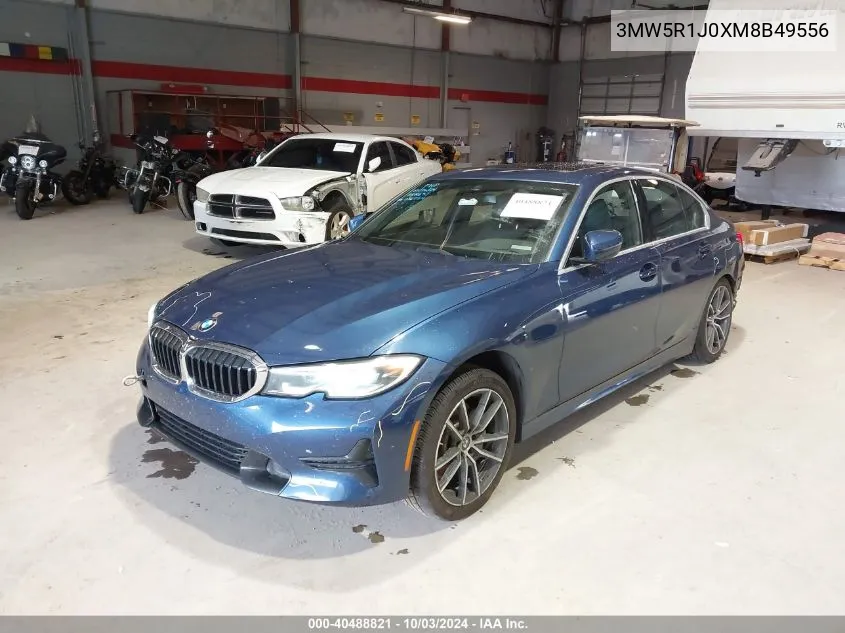 2021 BMW 330I VIN: 3MW5R1J0XM8B49556 Lot: 40488821