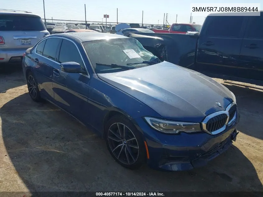 2021 BMW 330I xDrive VIN: 3MW5R7J08M8B89444 Lot: 40577174