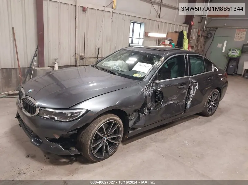 3MW5R7J01M8B51344 2021 BMW 330I xDrive