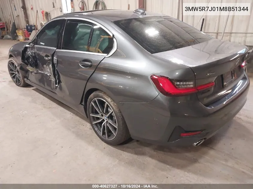 3MW5R7J01M8B51344 2021 BMW 330I xDrive