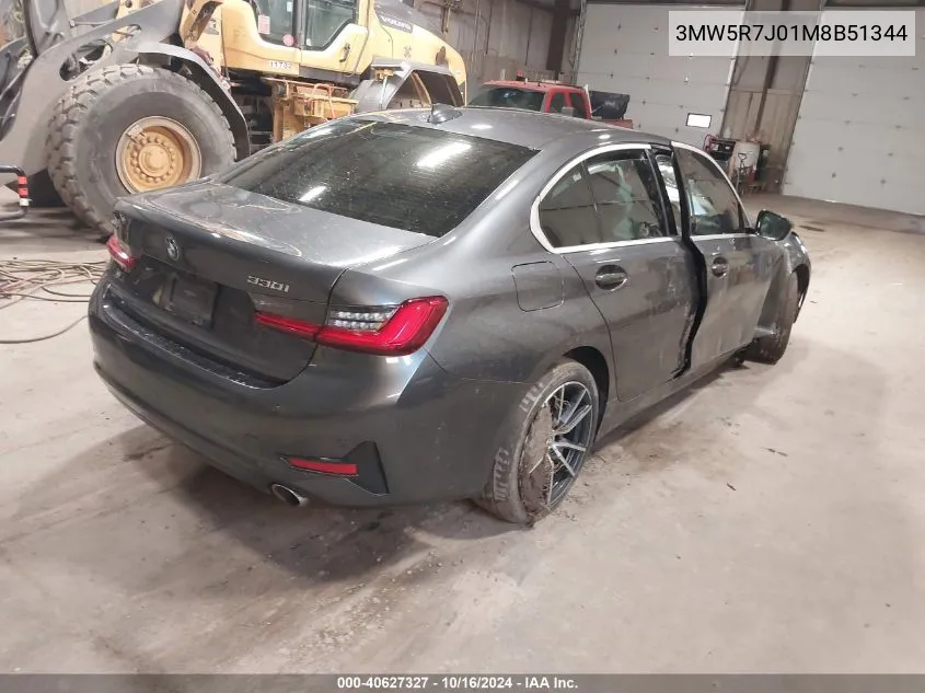 3MW5R7J01M8B51344 2021 BMW 330I xDrive