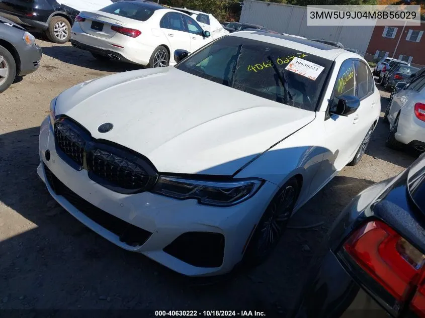 2021 BMW 3 Series M340I xDrive VIN: 3MW5U9J04M8B56029 Lot: 40630222