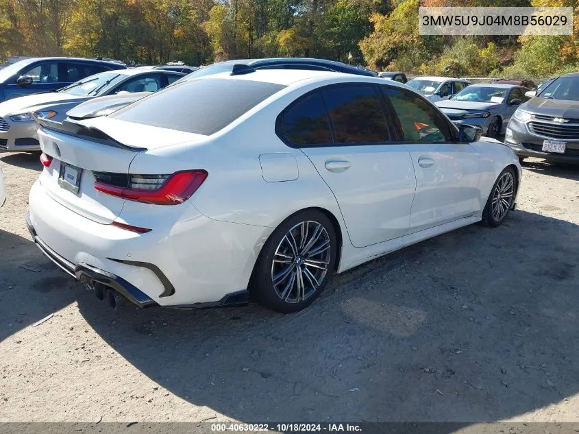 2021 BMW 3 Series M340I xDrive VIN: 3MW5U9J04M8B56029 Lot: 40630222