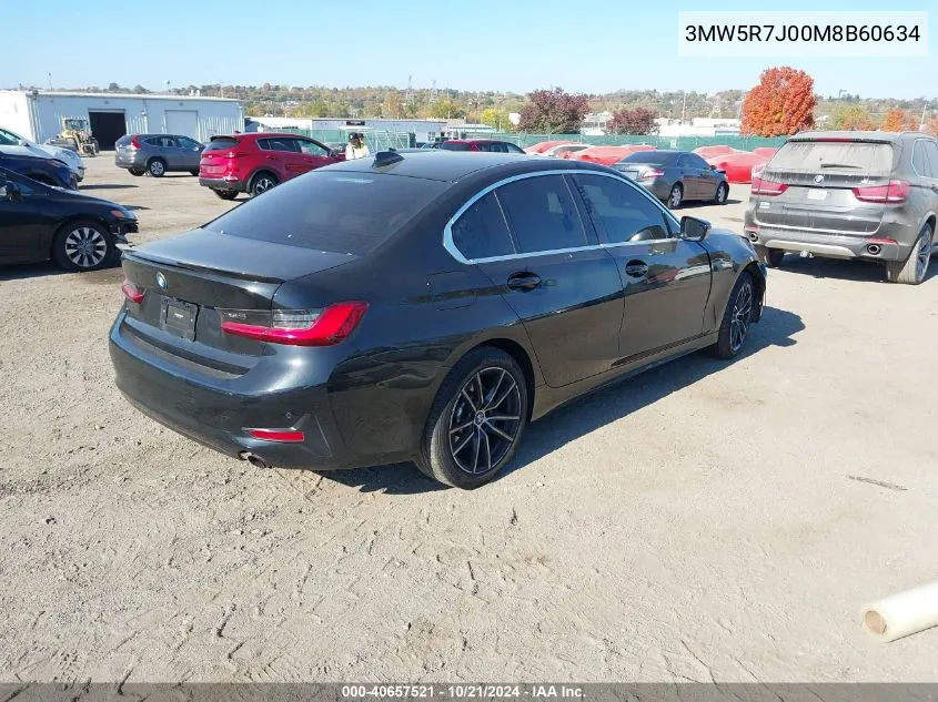 3MW5R7J00M8B60634 2021 BMW 330I xDrive