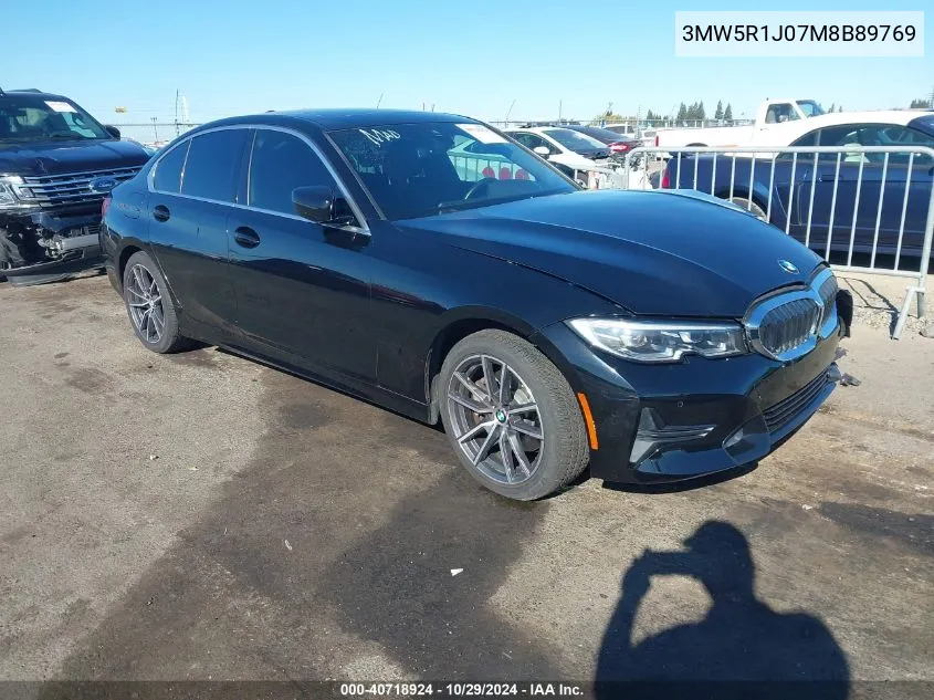 2021 BMW 330I VIN: 3MW5R1J07M8B89769 Lot: 40718924