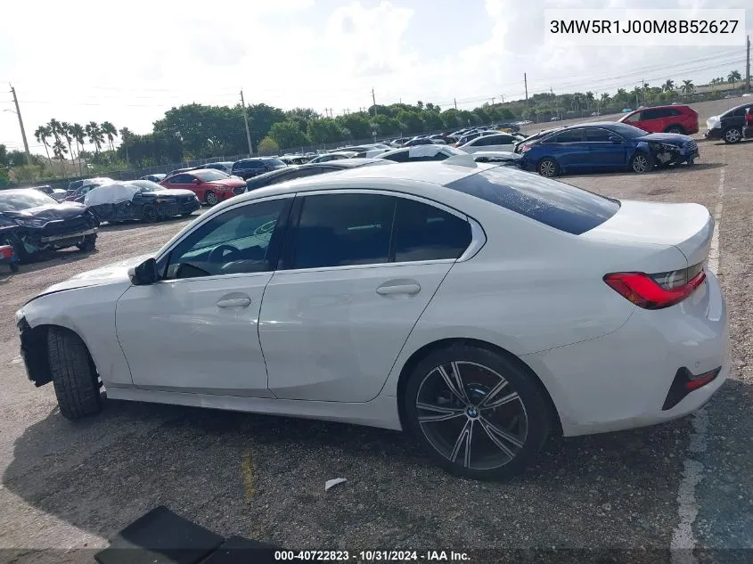 2021 BMW 330I VIN: 3MW5R1J00M8B52627 Lot: 40722823