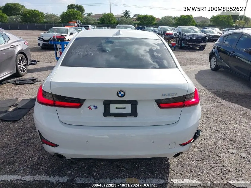 2021 BMW 330I VIN: 3MW5R1J00M8B52627 Lot: 40722823