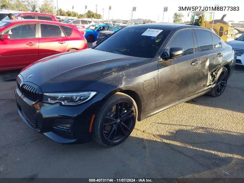 2021 BMW 3 Series 330E VIN: 3MW5P7J01M8B77383 Lot: 40731746