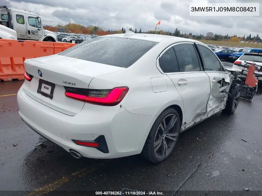 2021 BMW 330I VIN: 3MW5R1J09M8C08421 Lot: 40786262