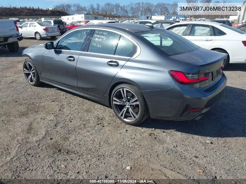 2021 BMW 330I xDrive VIN: 3MW5R7J06M8C13238 Lot: 40789380