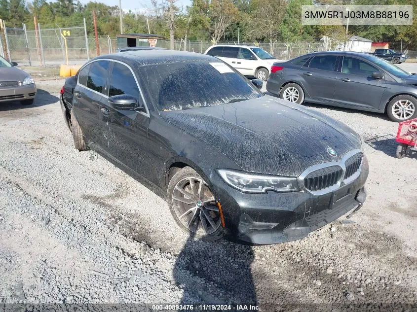 2021 BMW 330I VIN: 3MW5R1J03M8B88196 Lot: 40893476