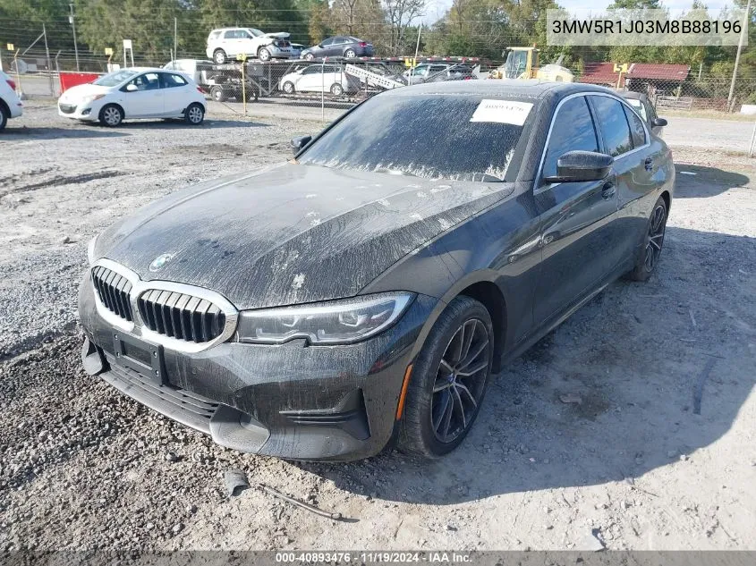 2021 BMW 330I VIN: 3MW5R1J03M8B88196 Lot: 40893476