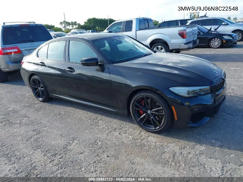 2022 BMW 3 Series M340I xDrive VIN: 3MW5U9J06N8C22548 Lot: 39982723