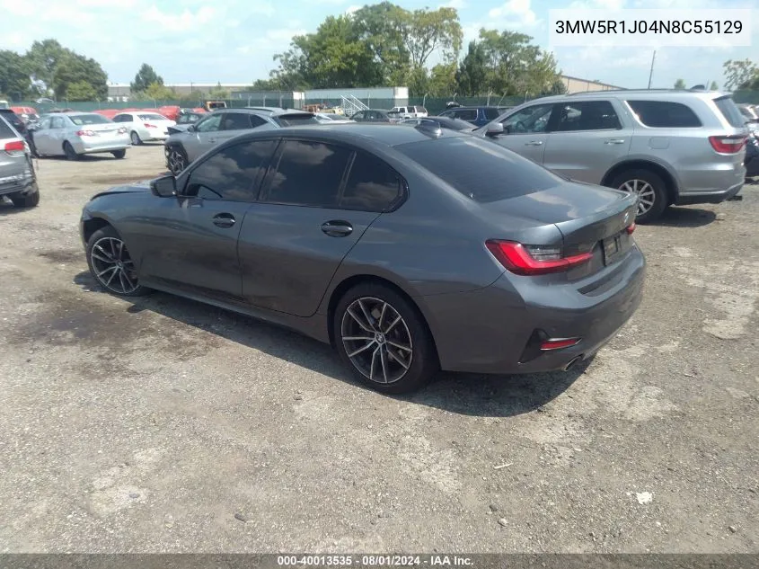 3MW5R1J04N8C55129 2022 BMW 330I