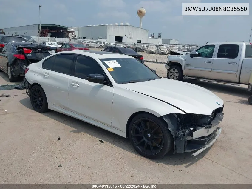 2022 BMW 3 Series M340I VIN: 3MW5U7J08N8C35550 Lot: 40115616