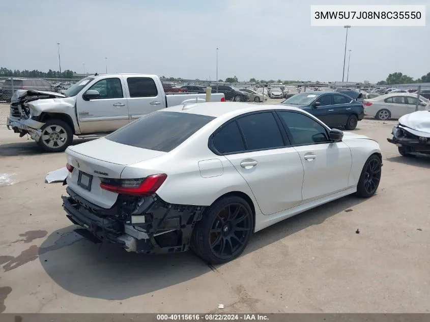 3MW5U7J08N8C35550 2022 BMW 3 Series M340I