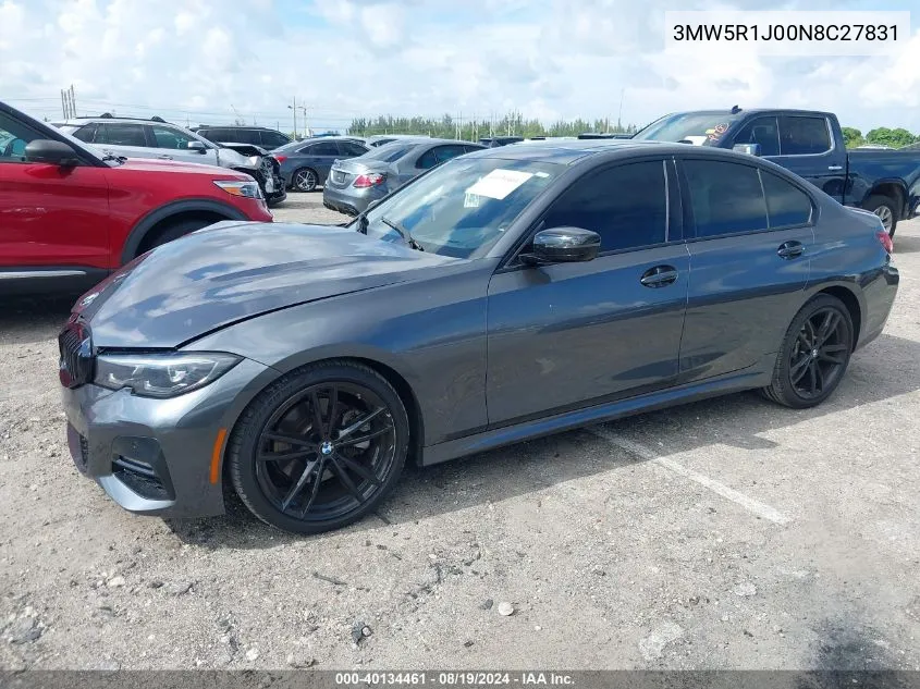 3MW5R1J00N8C27831 2022 BMW 330I