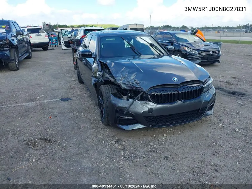 2022 BMW 330I VIN: 3MW5R1J00N8C27831 Lot: 40134461