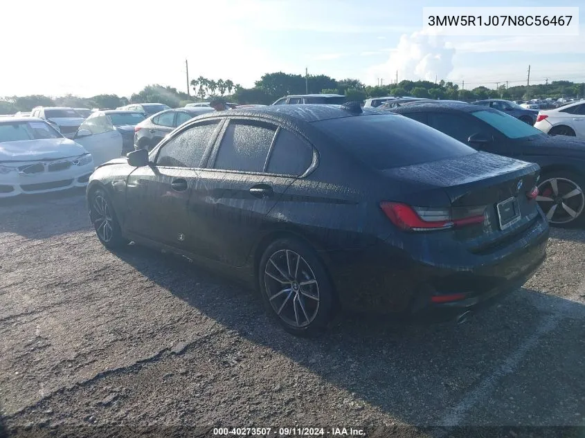 3MW5R1J07N8C56467 2022 BMW 330I