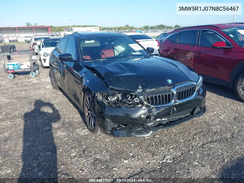 3MW5R1J07N8C56467 2022 BMW 330I