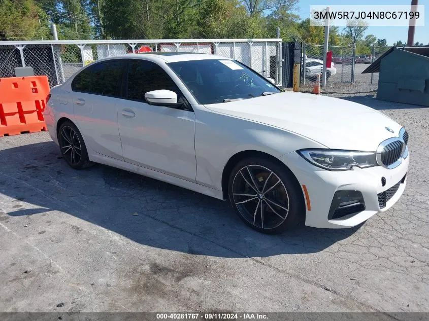 2022 BMW 330I xDrive VIN: 3MW5R7J04N8C67199 Lot: 40281767