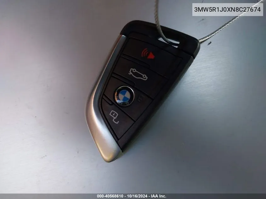 3MW5R1J0XN8C27674 2022 BMW 330I