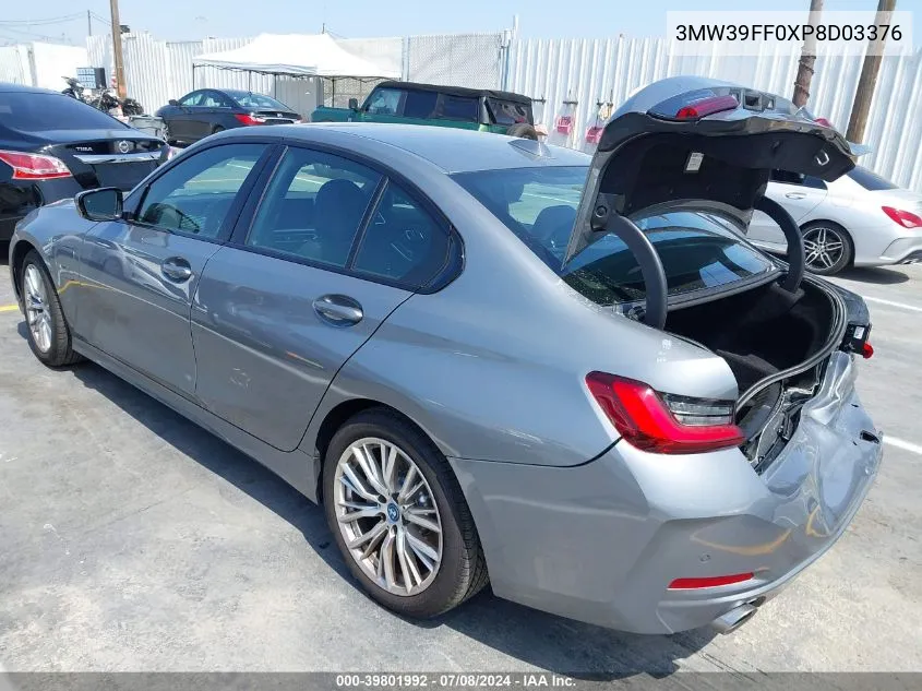 2023 BMW 3 Series 330E VIN: 3MW39FF0XP8D03376 Lot: 39801992