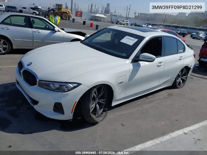 2023 BMW 3 Series 330E VIN: 3MW39FF09P8D21299 Lot: 39968465