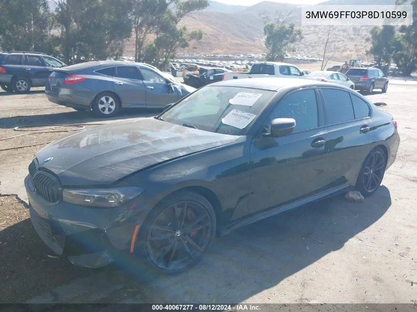 2023 BMW 330I VIN: 3MW69FF03P8D10599 Lot: 40067277