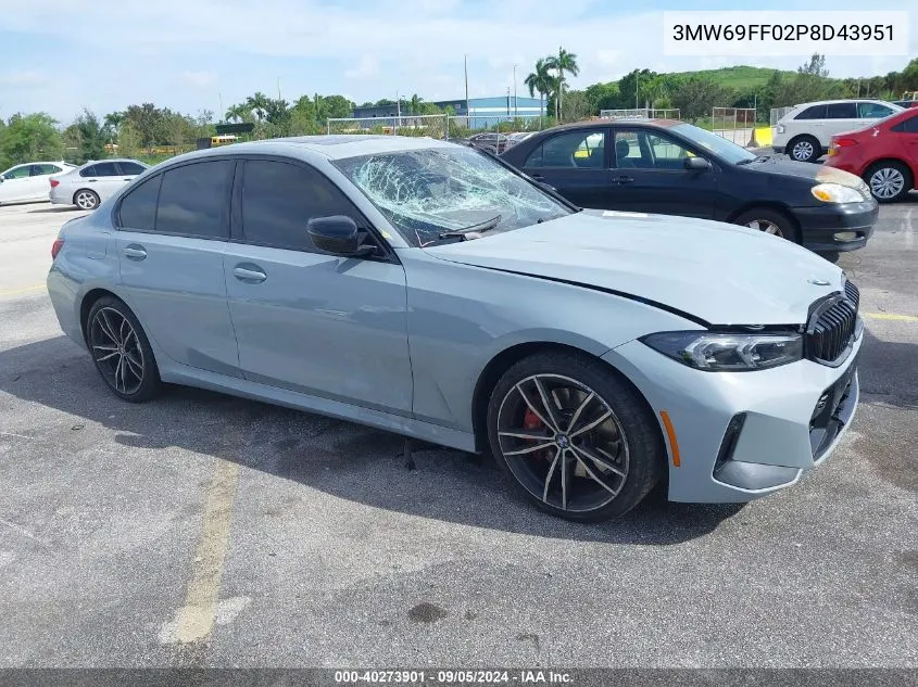 2023 BMW 330I VIN: 3MW69FF02P8D43951 Lot: 40273901