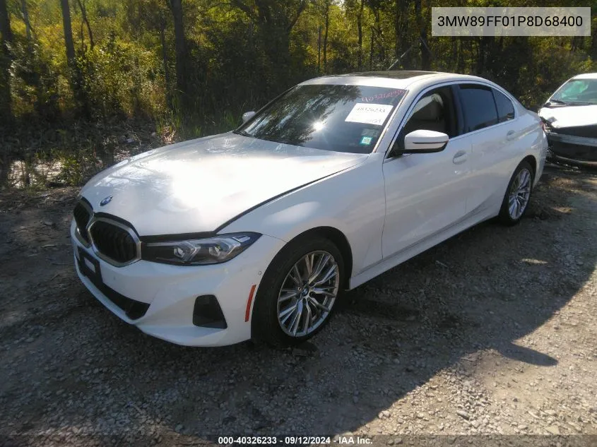 2023 BMW 330I xDrive VIN: 3MW89FF01P8D68400 Lot: 40326233