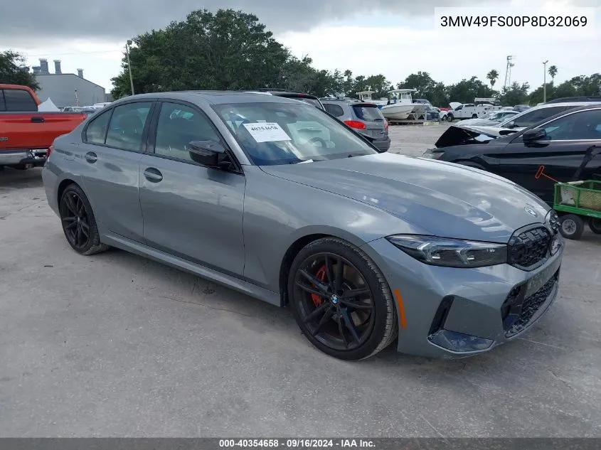 2023 BMW 3 Series M340I VIN: 3MW49FS00P8D32069 Lot: 40354658