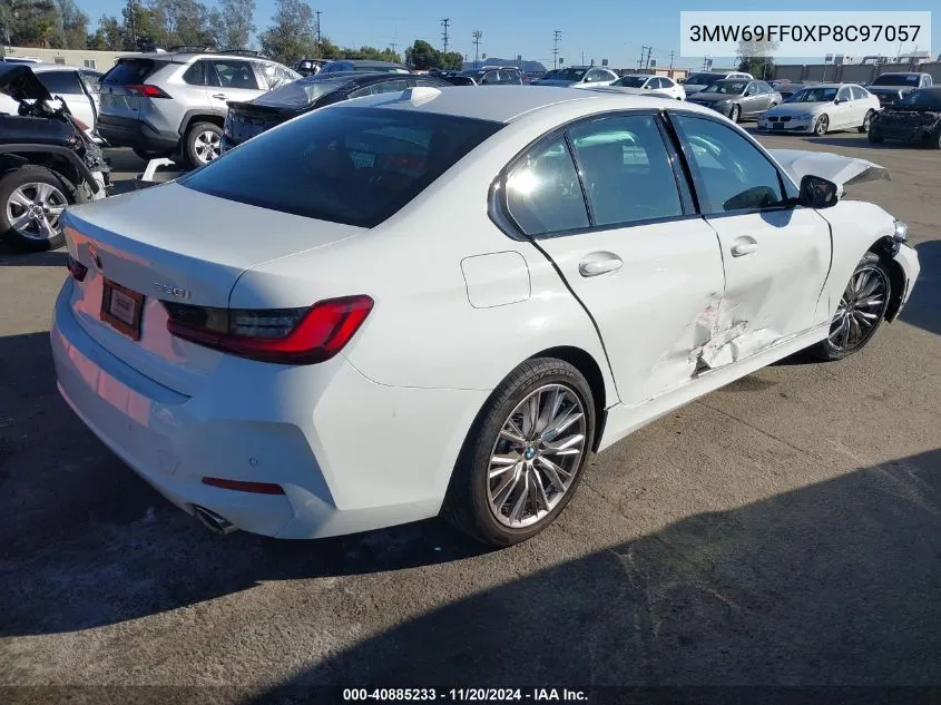 2023 BMW 330I VIN: 3MW69FF0XP8C97057 Lot: 40885233