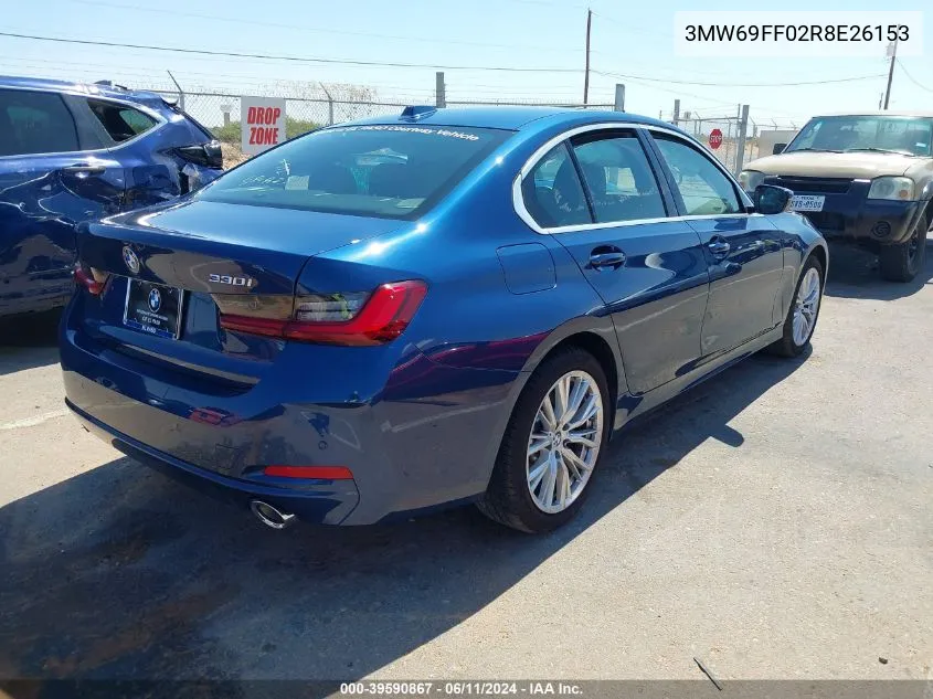 3MW69FF02R8E26153 2024 BMW 3 Series 330I