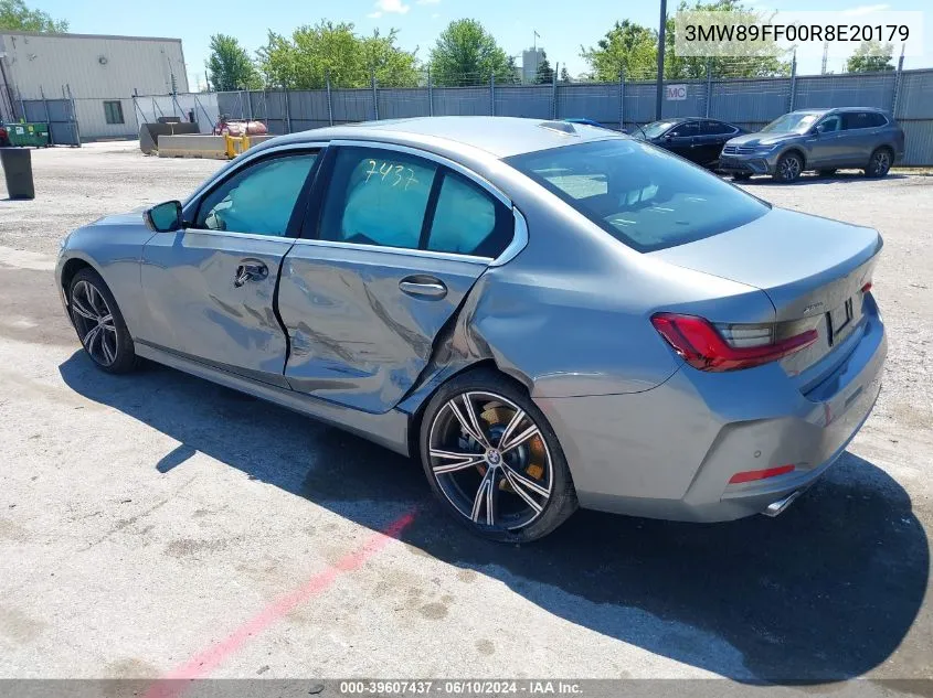 2024 BMW 3 Series 330I xDrive VIN: 3MW89FF00R8E20179 Lot: 39607437